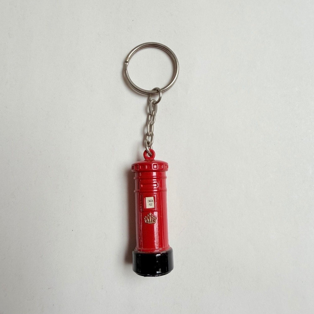 Unbranded British Post Box Keychain Unisex OS Red Pillar Box London Souvenir